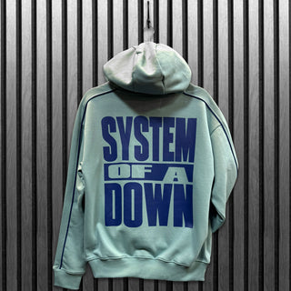 System Of A Down Pullover Hoodie: Stockholm Event Tour '26 (Light Blue) (Back Print & Ex-Tour)