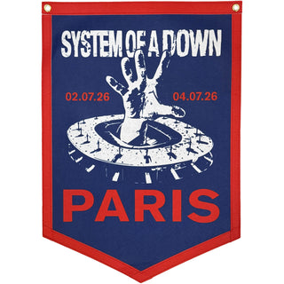 System Of A Down Pennant: Paris Event Tour '26 (Multicolour) (Ex-Tour)