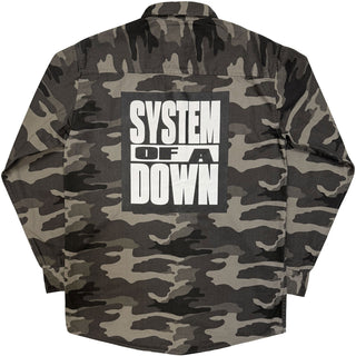 System Of A Down Shirt: Logo Tour '26 (Camouflage Green) (Back Print & Ex-Tour)