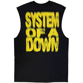 System Of A Down Tank T-Shirt: Shattered Eyes Tour '26 (Black) (Back Print & Ex-Tour)