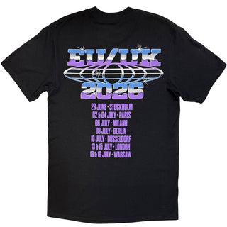 System Of A Down T-Shirt: Metallic Logo Tour '26 (Black) (Back Print & Ex-Tour)