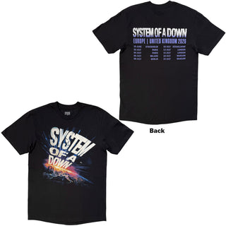 System Of A Down T-Shirt: Admat Tour '26 (Black) (Back Print & Ex-Tour)