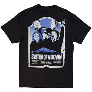 System Of A Down T-Shirt: Mount Ararat Tour '26 (Black) (Back Print & Ex-Tour)