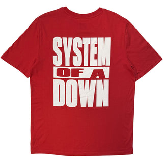 System Of A Down T-Shirt: Dusseldorf Event Tour '26 (Red) (Back Print & Ex-Tour)