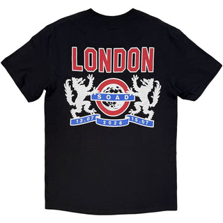 System Of A Down T-Shirt: London Event Tour '26 (Black) (Back Print & Ex-Tour)
