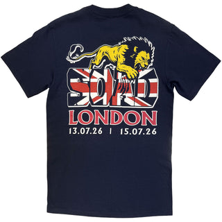 System Of A Down T-Shirt: London Event UJ Tour '26 (Navy Blue) (Back Print & Ex-Tour)