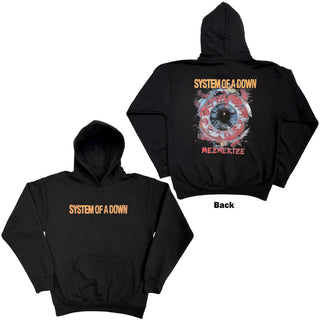 System Of A Down Pullover Hoodie: Mezmerize (Black)(Back Print)