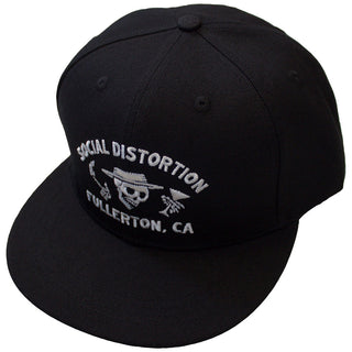 Social Distortion Snapback Cap: Fullerton Skelly (Black)