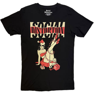 Social Distortion T-Shirt: Pin Up Holiday (Black)