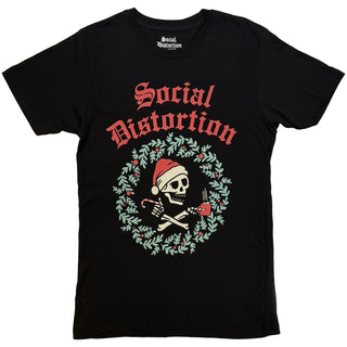 Social Distortion T-Shirt: Wreath (Black)