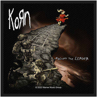 Korn Standard Woven Patch: Follow The Leader