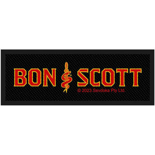 Bon Scott Standard Woven Patch: Brother Snake