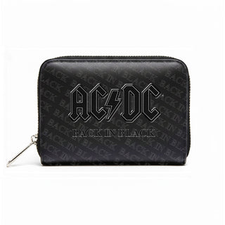 AC/DC Zip Top Purse: Back In Black (Black)