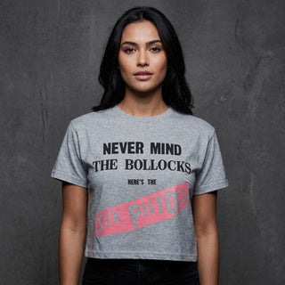 The Sex Pistols Ladies Crop Top: Never Mind The Bollocks Original Album