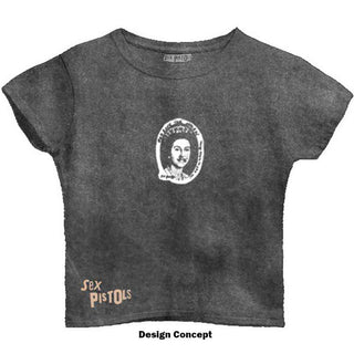 The Sex Pistols Ladies Crop Top: God Save The Queen