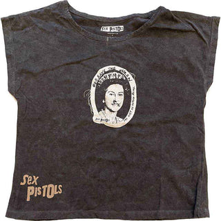The Sex Pistols Ladies Crop Top: God Save The Queen