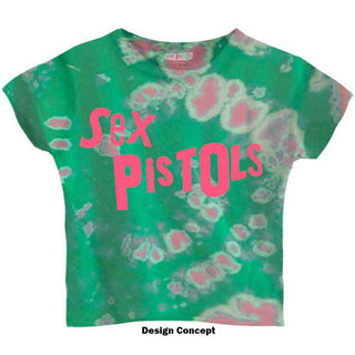 The Sex Pistols Ladies Crop Top: Logo