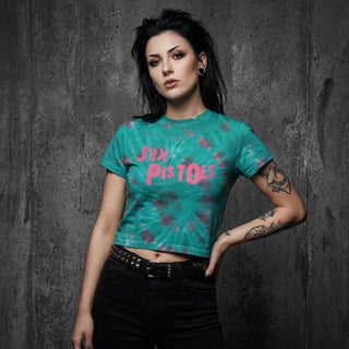 The Sex Pistols Ladies Crop Top: Logo
