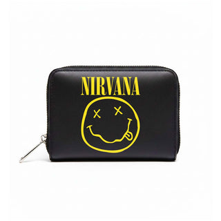 Nirvana Zip Top Purse: Nevermind Smile (Black)