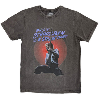 Bruce Springsteen Stone Wash T-Shirt: Live Photo (Charcoal Grey)