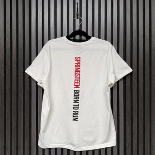 Bruce Springsteen Unplugged T-Shirt: Born To Run (White) (Back Print)