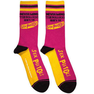 The Sex Pistols Unisex Ankle Socks: Never Mind The Bollocks Stripes