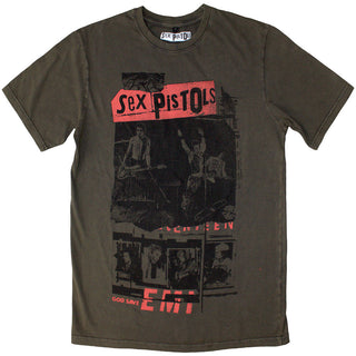 The Sex Pistols Unisex Stone Wash T-Shirt: Photo Collage