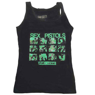 The Sex Pistols Ladies Vest T-Shirt: Pretty Vacant