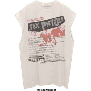 The Sex Pistols Embellished Vest T-Shirt: Filthy Lucre