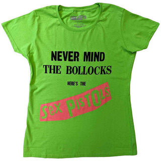 The Sex Pistols Ladies Slim Fit T-Shirt: Nevermind the B...s Original Album