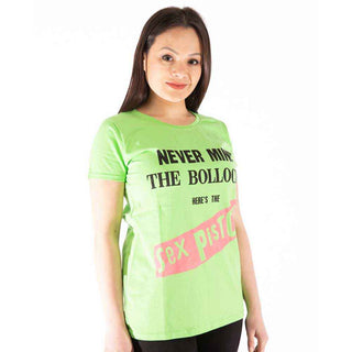 The Sex Pistols Ladies Slim Fit T-Shirt: Nevermind the B...s Original Album