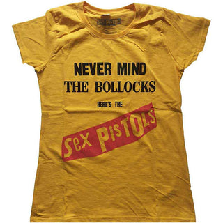 The Sex Pistols Ladies Slim Fit T-Shirt: Never Mind the Bollocks Original Album