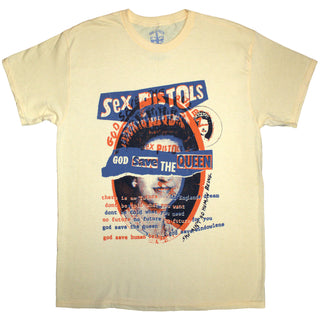 The Sex Pistols T-Shirt: God Save The Queen Overlay (Yellow)