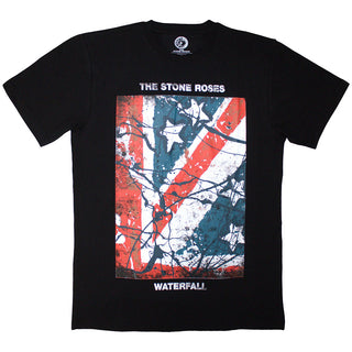 The Stone Roses T-Shirt: Waterfall (Black) (Jumbo Print)