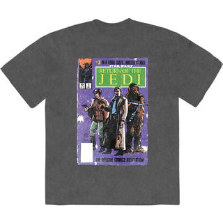 Star Wars Stone Wash T-Shirt: Return Of The Jedi Comic (Charcoal Grey)