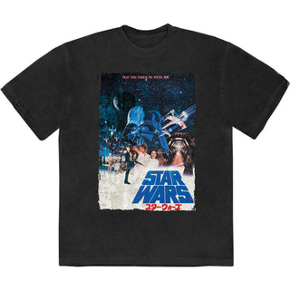 Star Wars Stone Wash T-Shirt: May The Force Be With You (Black)