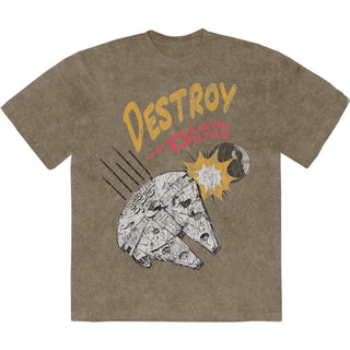 Star Wars Stone Wash T-Shirt: Destroy Death Star (Green)