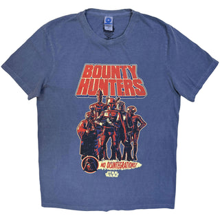 Star Wars Stone Wash T-Shirt: Bounty Hunters (Blue)