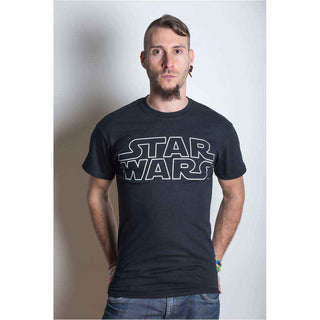 Star Wars Unisex T-Shirt: Logo (Black)