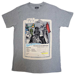 Star Wars Unisex T-Shirt: Villain Action Figures