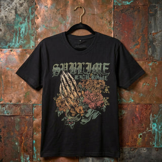 Sublime Premium Carbon T-Shirt: Praying Hands (Black)