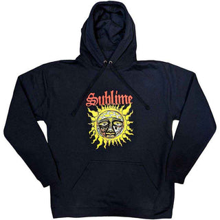 Sublime Pullover Hoodie: Yellow Sun (Navy Blue)