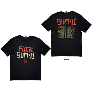 Sum 41 T-Shirt: Tour '24 Pt.2 Fuck Sum 41 (Black) (Back Print) (Ex-Tour)