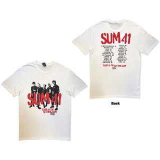 Sum 41 T-Shirt: Tour '24 Pt.2 Spray Paint (White) (Back Print) (Ex-Tour)
