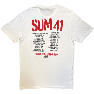 Sum 41 T-Shirt: Tour '24 Pt.2 Spray Paint (White) (Back Print) (Ex-Tour)
