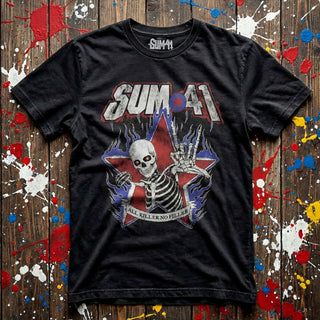 Sum 41 Carbon T-Shirt: All Killer No Filler Skeleton (Black)