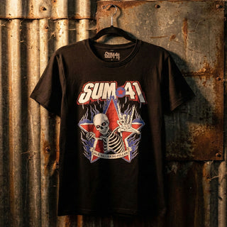 Sum 41 Carbon T-Shirt: All Killer No Filler Skeleton (Black)