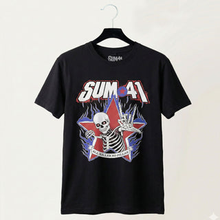 Sum 41 Carbon T-Shirt: All Killer No Filler Skeleton (Black)