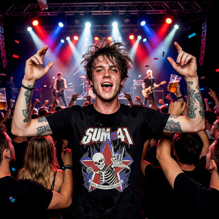 Sum 41 Carbon T-Shirt: All Killer No Filler Skeleton (Black)