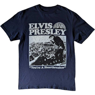 Sun Records Unisex T-Shirt: Elvis Heartbreaker